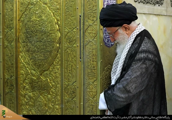 غبارروبی مضجع حرم رضوی با حضور رهبر انقلاب 4