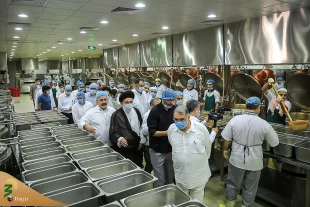 بازدید سرپرست حجاج ایرانی از بزرگترین آشپزخانه پخت غذای زائران ایرانی در مکه  6