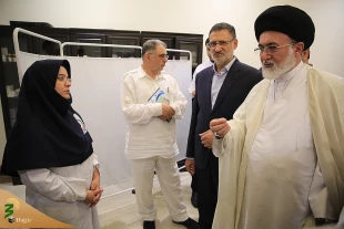 زائرانی یکرنگ با گویش های متفاوت، دیداری مزین به حضور پیرترین و جوان ترین زائر در هتل السابق 2 6