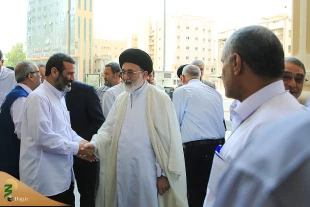 زائرانی یکرنگ با گویش های متفاوت، دیداری مزین به حضور پیرترین و جوان ترین زائر در هتل السابق 2 7