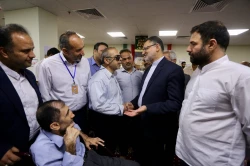 دیدار رئیس سازمان حج و زیارت با جانبازان در مکه مکرمه 2