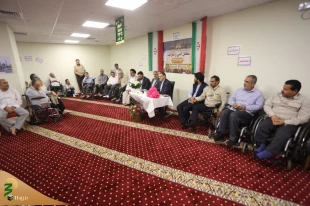 دیدار رئیس سازمان حج و زیارت با جانبازان در مکه مکرمه 3