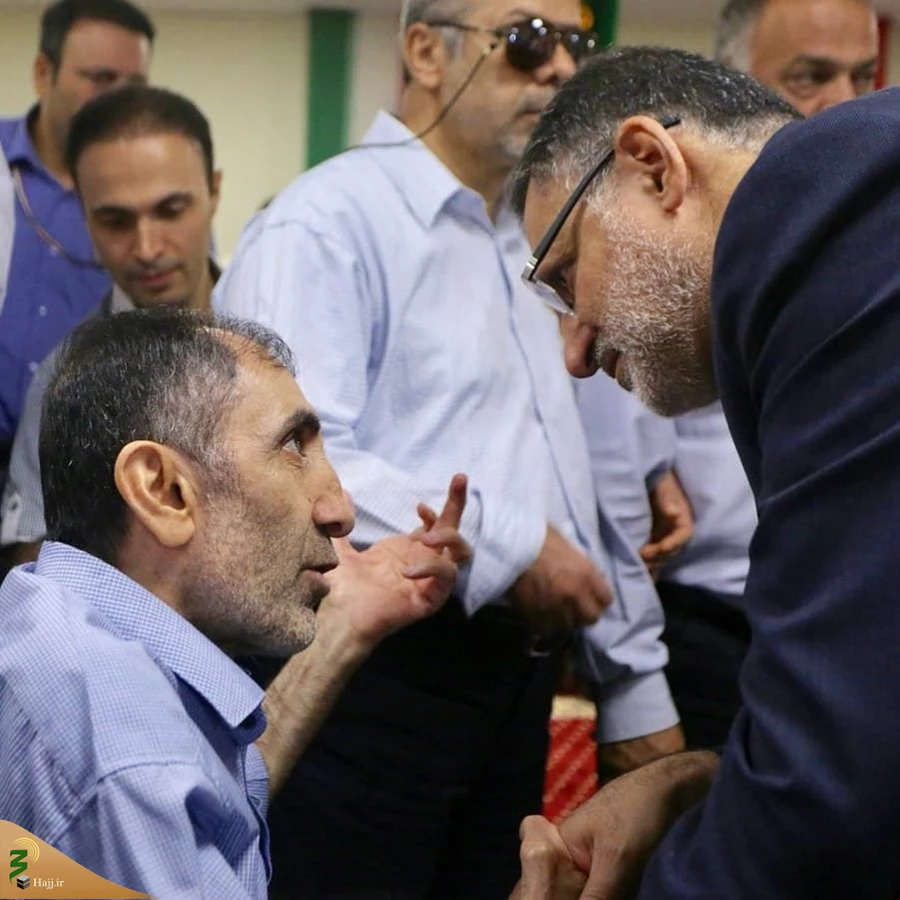 دیدار رئیس سازمان حج و زیارت با جانبازان در مکه مکرمه 5