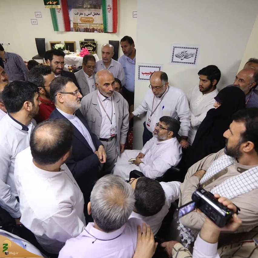 دیدار رئیس سازمان حج و زیارت با جانبازان در مکه مکرمه 6
