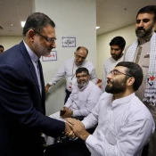 دیدار رئیس سازمان حج و زیارت با جانبازان در مکه مکرمه 7