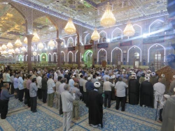 ازدواج فرخنده حضرت علی(ع) و فاطمه زهرا(س) یک واقعه مهم و درس‌آموز

خطیب بعثه مقام معظم رهبری در کربلا در جمع زائرین ایرانی در حرم امام حسین(ع) با اشاره به فرارسیدن سالروز ازدواج فرخنده حضرت علی(ع) و فاطمه زهرا(س) این ازدواج را یک واقعه مهم و درس‌آموز دا