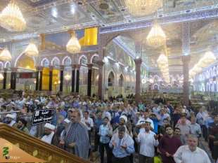 ازدواج فرخنده حضرت علی(ع) و فاطمه زهرا(س) یک واقعه مهم و درس‌آموز

خطیب بعثه مقام معظم رهبری در کربلا در جمع زائرین ایرانی در حرم امام حسین(ع) با اشاره به فرارسیدن سالروز ازدواج فرخنده حضرت علی(ع) و فاطمه زهرا(س) این ازدواج را یک واقعه مهم و درس‌آموز دا