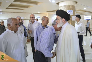 استقبال گرم حجاج بوشهری از سرپرست حجاج ایرانی 4