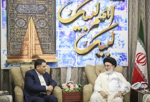 دیدار رئیس جمعیت هلال احمر با نماینده ولی فقیه در امورحج زیارت در مکه مکرمه 
