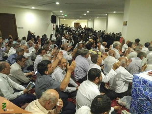 زمزمه دعای کمیل  راهیان عرفات در جوار بیت الله الحرام - گزارش تصویری  13
