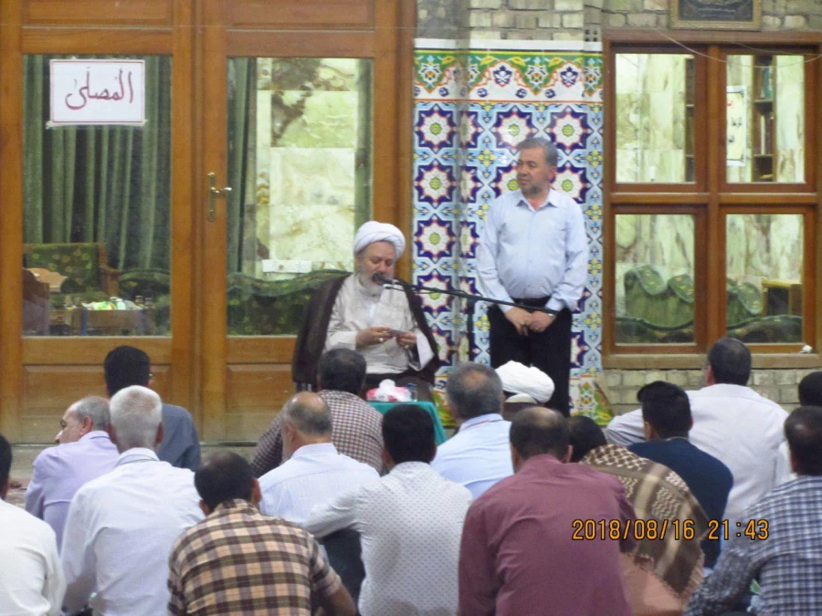 برگزاری دعای کمیل در جوار مرقد کاظمین (ع)

با حضور مسئول بعثه مقام معظم رهبری در کاظمین، مسئول و کارکنان ستاد شمسا و  کارکنان حج و زیارت در کاظمین و جمعی از زائران مشتاق ایرانی دعای پرفیض کمیل در جوار حرم امامین کاظمین در حسینیه حیدریه برگزار شد. 2