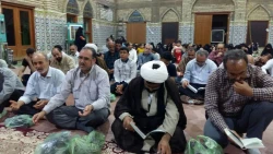 برگزاری دعای کمیل در جوار مرقد کاظمین (ع)

با حضور مسئول بعثه مقام معظم رهبری در کاظمین، مسئول و کارکنان ستاد شمسا و  کارکنان حج و زیارت در کاظمین و جمعی از زائران مشتاق ایرانی دعای پرفیض کمیل در جوار حرم امامین کاظمین در حسینیه حیدریه برگزار شد. 4