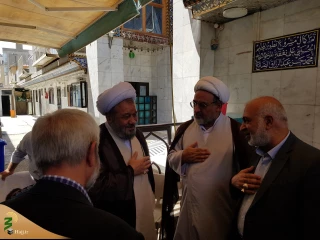 دیدار مسئول دفتر نمایندگی بعثه رهبری در کربلا با مسئول خیمه گاه