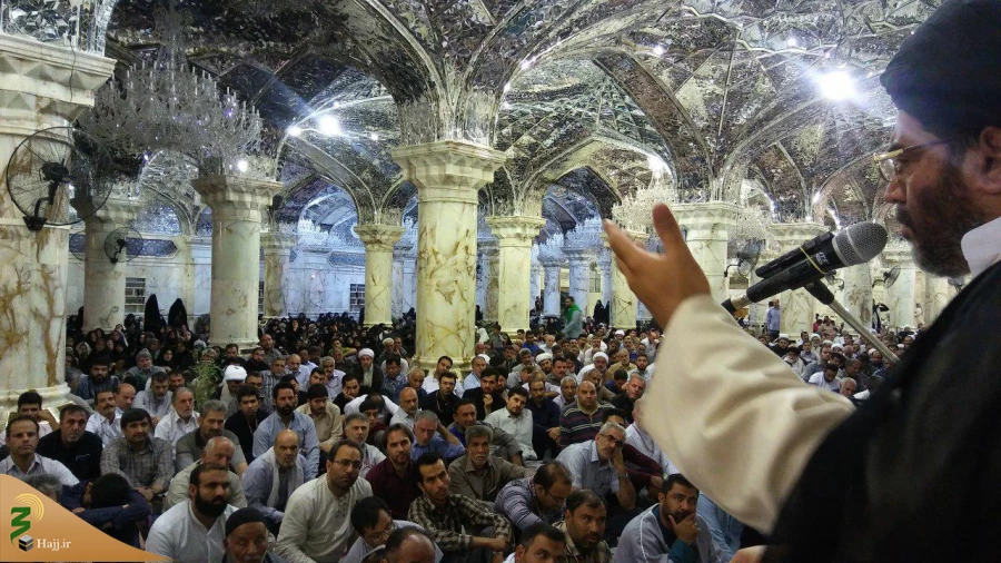 عزاداری به مناسبت شهادت حضرت امام باقر علیه السلام در حرم امیرالمومنین از سوی بعثه مقام معظم رهبری در نجف اشرف 

همزمان با هفتم ذی الحجه مجلس عزای امام باقر علیه السلام در صحن حضرت زهرا سلام الله علیها با شرکت گسترده و پر شور زائران علوی وبا حضور حجت ال