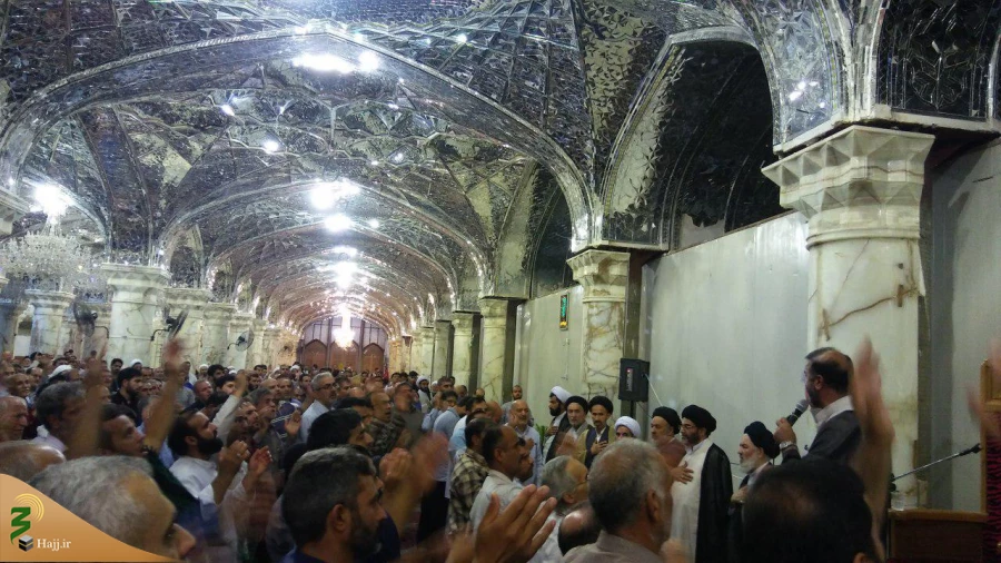 عزاداری به مناسبت شهادت حضرت امام باقر علیه السلام در حرم امیرالمومنین از سوی بعثه مقام معظم رهبری در نجف اشرف 

همزمان با هفتم ذی الحجه مجلس عزای امام باقر علیه السلام در صحن حضرت زهرا سلام الله علیها با شرکت گسترده و پر شور زائران علوی وبا حضور حجت ال