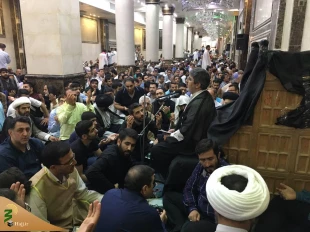 دعای عرفه درسرداب حرم امام حسین ع برگزار شد-گزارش تصویری 2