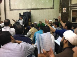 دعای عرفه درسرداب حرم امام حسین ع برگزار شد-گزارش تصویری 4