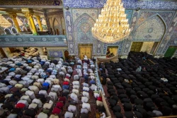اقامه نماز عید قربان با حضور میلیونی زائرین در بین الحرمین کربلا 8