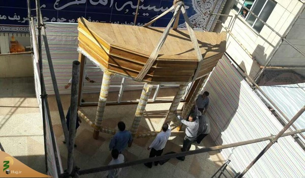 نیم ضریح مقام حضرت زینب(س) وارد کرمانشاه شد 5
