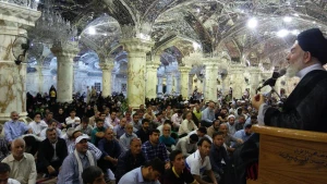 برگزاری مراسم پرفیض دعای کمیل در حرم امیرمومنان