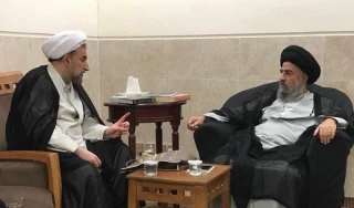 دیدار رئیس دانشگاه مذاهب اسلامی با آیت‌الله مدرسی در کربلا