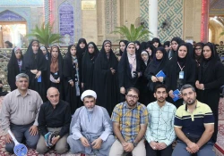 قرائت زیارت امین الله توسط دانشجویان در حرم مولای متقیان 6