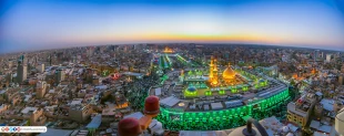 انوار مقدسه حضرت سیدالشهداء و حضرت عباس (علیهما السلام) روشنی بخش سرزمین کربلا
 7