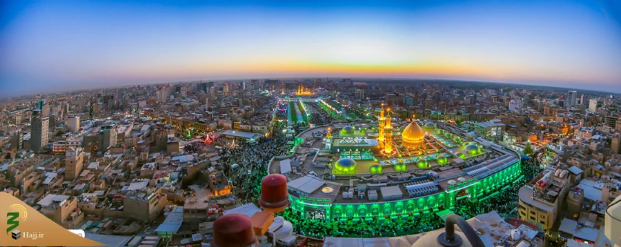 انوار مقدسه حضرت سیدالشهداء و حضرت عباس (علیهما السلام) روشنی بخش سرزمین کربلا
 7