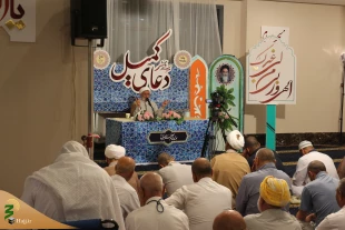 زمزمه دعای روحبخش کمیل در جوار حرم امن الهی  2