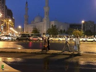 بارش باران در مکه مکرمه  7