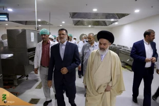 بازدید جانشین سرپرست حجاج ایرانی از آشپزخانه مرکزی الدخیل مدینه 3