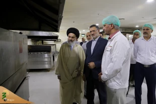 بازدید جانشین سرپرست حجاج ایرانی از آشپزخانه مرکزی الدخیل مدینه 7