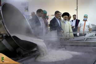 بازدید جانشین سرپرست حجاج ایرانی از آشپزخانه مرکزی الدخیل مدینه 9