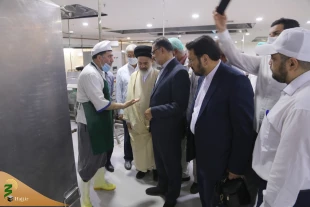 بازدید جانشین سرپرست حجاج ایرانی از آشپزخانه مرکزی الدخیل مدینه 11