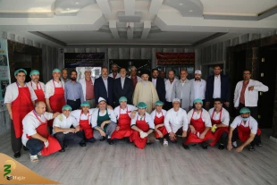 بازدید جانشین سرپرست حجاج ایرانی از آشپزخانه مرکزی الدخیل مدینه 12