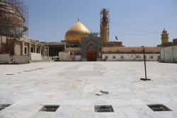 سنگ فرش حرم امامین عسکریین(ع) در حال تکمیل است-عکس 10