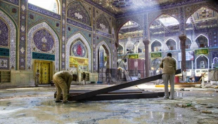 افتتاح سرداب الرأس الشریف برای استقبال از زایران در ایام محرم و صفرعلی الخفاجی : کار ساخت و ساز سرداب الرأس الشریف در صحن حسینی انجام شده است. 2