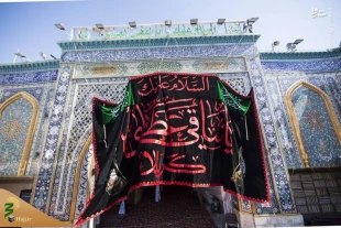 حرم مطهر امام حسین (علیه السلام) و حرم حضرت ابوالفضل (علیه السلام) در آستانۀ آغاز ماه محرم الحرام، سراسر سیاه پوش شد 2