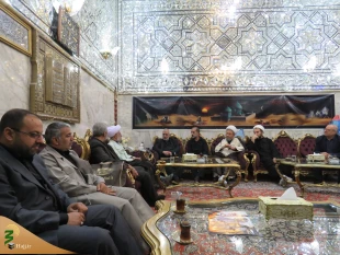 دیدار نماینده بعثه رهبری در عراق با تولیت خیمه گاه حسینی 5