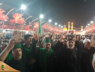 تصاویری زیبا از مراسم پرشور شب عاشورا در بین الحرمین 11