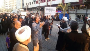 در سالروز شهادت امام حسین(ع)؛

مراسم عزاداری موکب امام رضا در کاظمین برگزار شدمراسم عزاداری زائران ایرانی با عنوان موکب امام رضا(ع) از سوی بعثه مقام معظم رهبری در سالروز شهادت امام حسین علیه السلام در کاظمین برگزار شد. 2