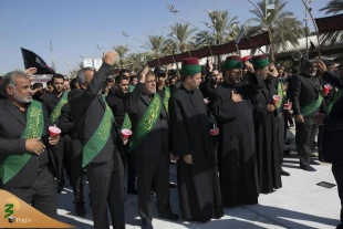 مراسم عزاداری هفتم شهادت امام حسین (ع) در کربلا برگزار شد+ تصاویر  3