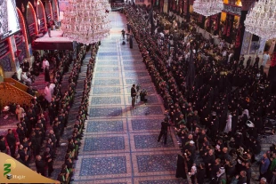 مراسم عزاداری هفتم شهادت امام حسین (ع) در کربلا برگزار شد+ تصاویر  8