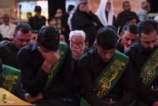مراسم عزاداری هفتم شهادت امام حسین (ع) در کربلا برگزار شد+ تصاویر  12