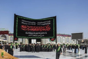 مراسم عزاداری هفتم شهادت امام حسین (ع) در کربلا برگزار شد+ تصاویر  15