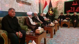  با حضور معاون ارتباطات بین‌الملل دفتر رهبری ضریح مطهر حضرت سید الشهداء  (ع) غبار روبی شد