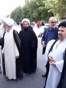 بازدید آیت الله حاج شیخ محسن قمی و هیئت همراه از دفتر نمایندگی بعثه رهبری در کاظمین 3