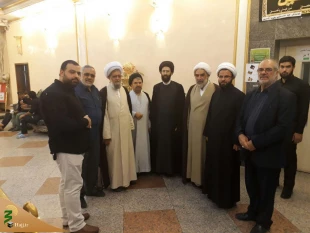 بازدید آیت الله حاج شیخ محسن قمی و هیئت همراه از دفتر نمایندگی بعثه رهبری در کاظمین 7