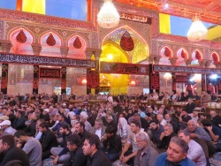 مراسم عزاداری زائران ایرانی در حرم سیدالشهدا (ع) برگزار شد 2
