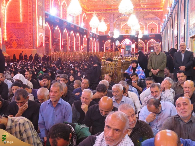 مراسم عزاداری زائران ایرانی در حرم سیدالشهدا (ع) برگزار شد 2